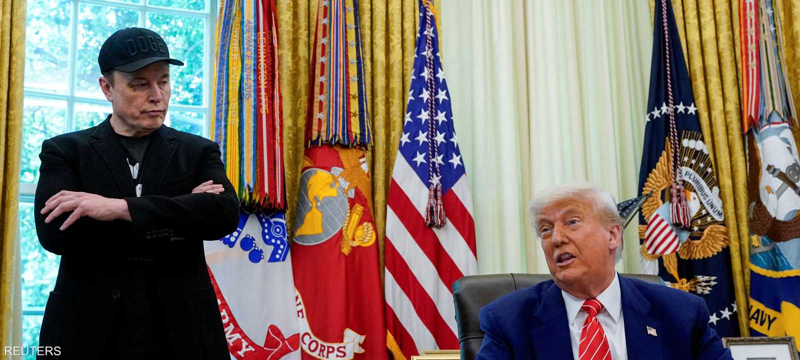 أرشيفية لترامب وإيلون ماسك