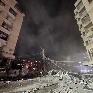 آثار الغارات الإسرائيلية على ضاحية بيروت الجنوبية