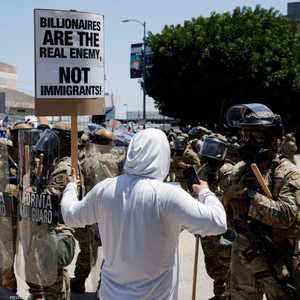 عناصر من الحرس الوطني في لوس أنجلوس