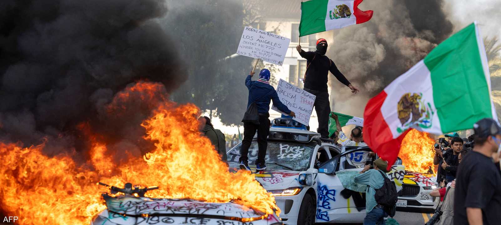 احتجاجات لوس أنجلوس