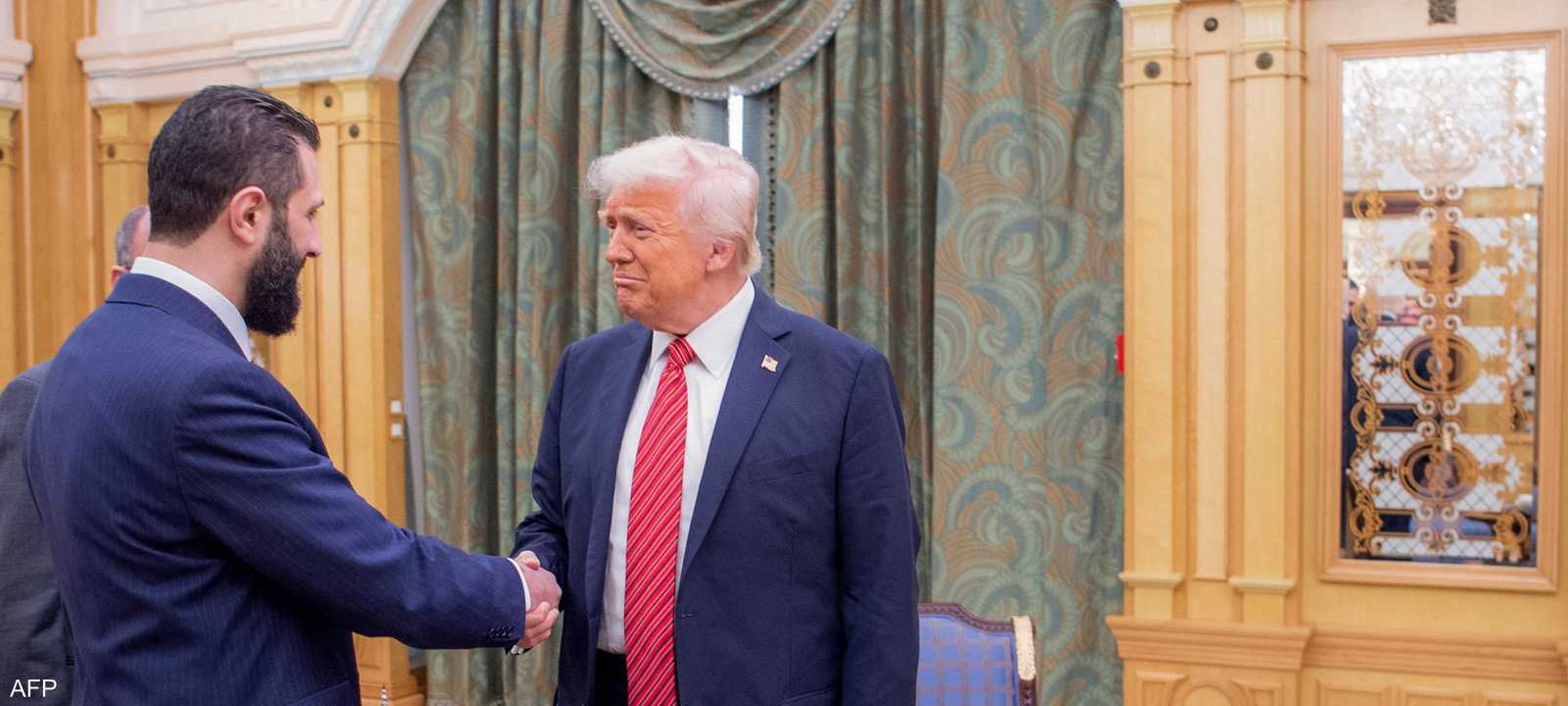 ترامب التقى أحمد الشرع في الرياض