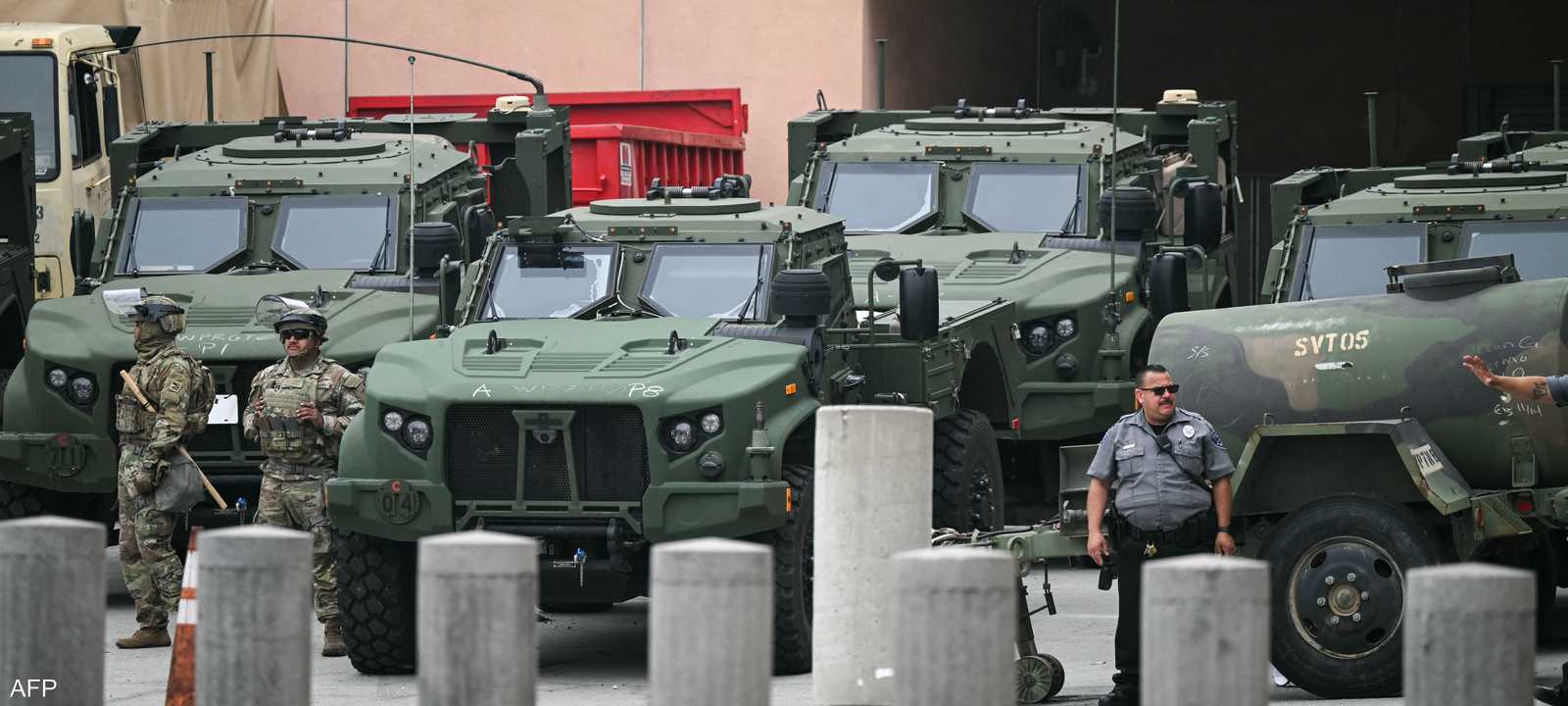 قوات من الحرس الوطني في لوس أنجلوس.. أرشيفية