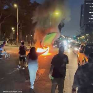 سكاي نيوز عربية ترصد التظاهرات وأجواء التوتر في لوس أنجلوس