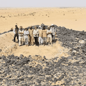 الفريق الأثري البولندي في صحراء بيوضة