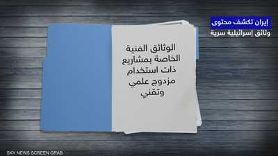 إيران تكشف عن وثائق سرية إسرائيلية