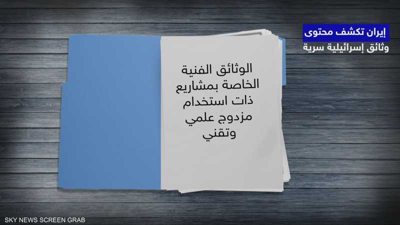 إيران تكشف عن وثائق سرية إسرائيلية