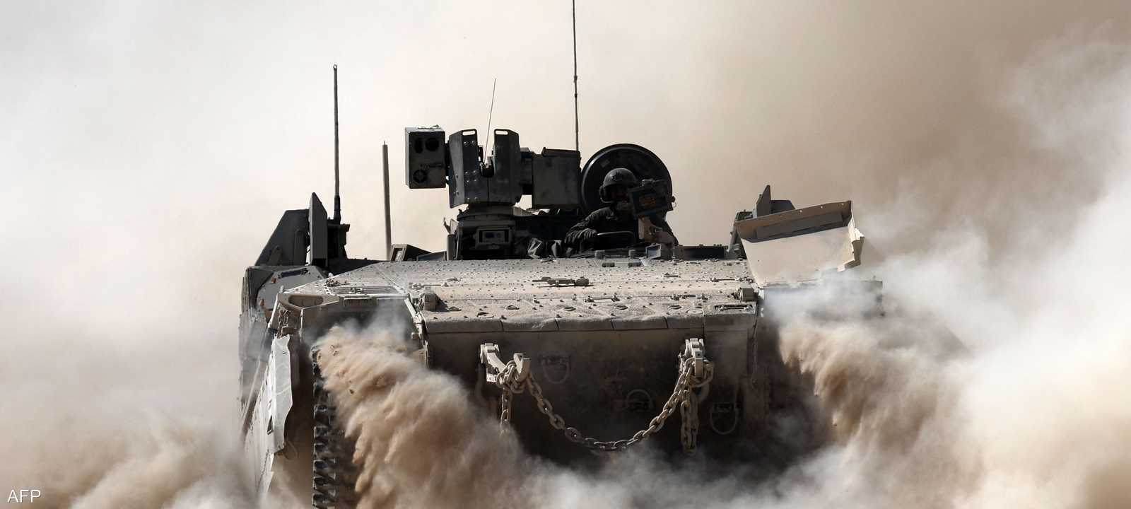 ناقلة جنود مدرعة تابعة للجيش الإسرائيلي