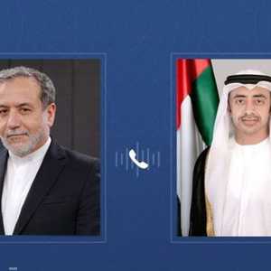 اتصال هاتفي بين وزيري خارجية الإمارات وإيران