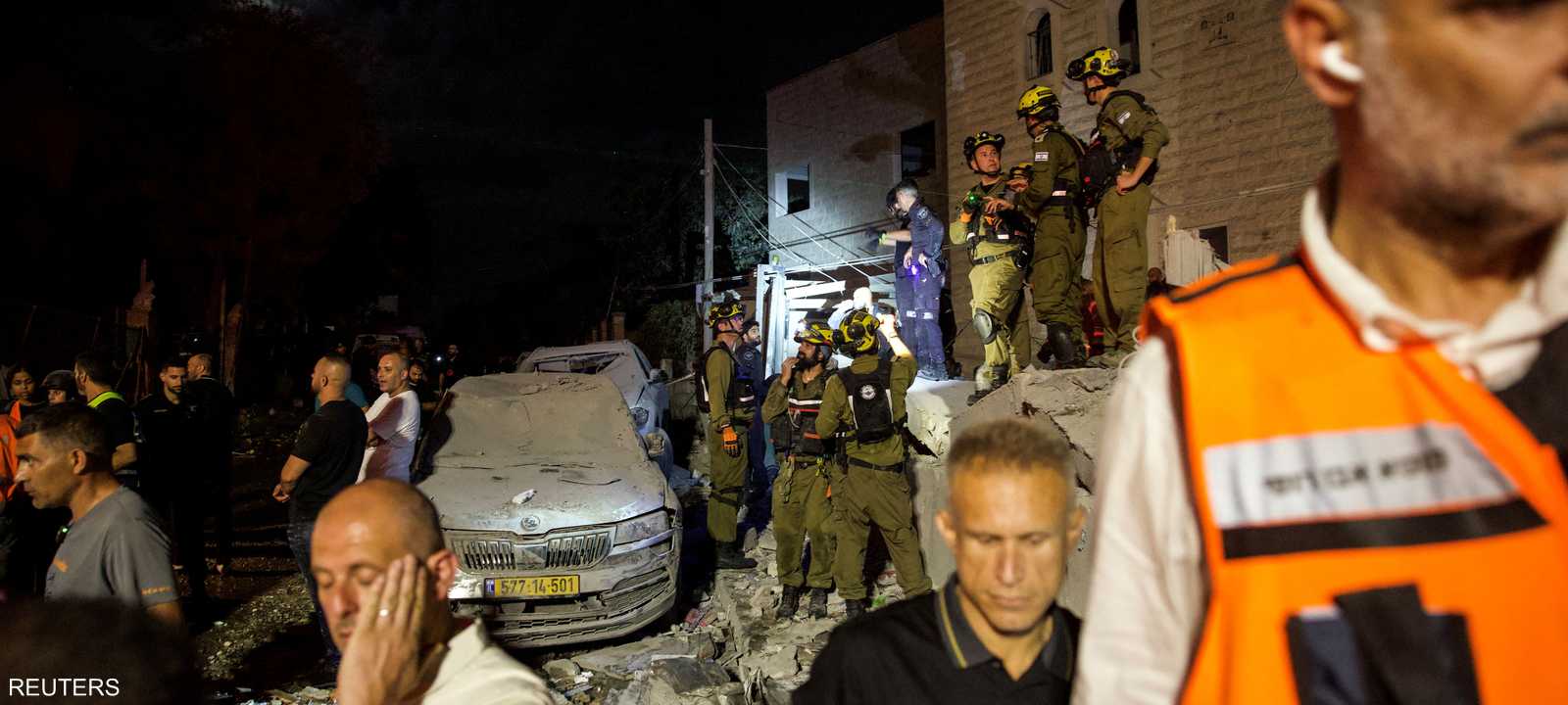 صواريخ أطلقت من إيران على مبنى سكني في شمال إسرائيل