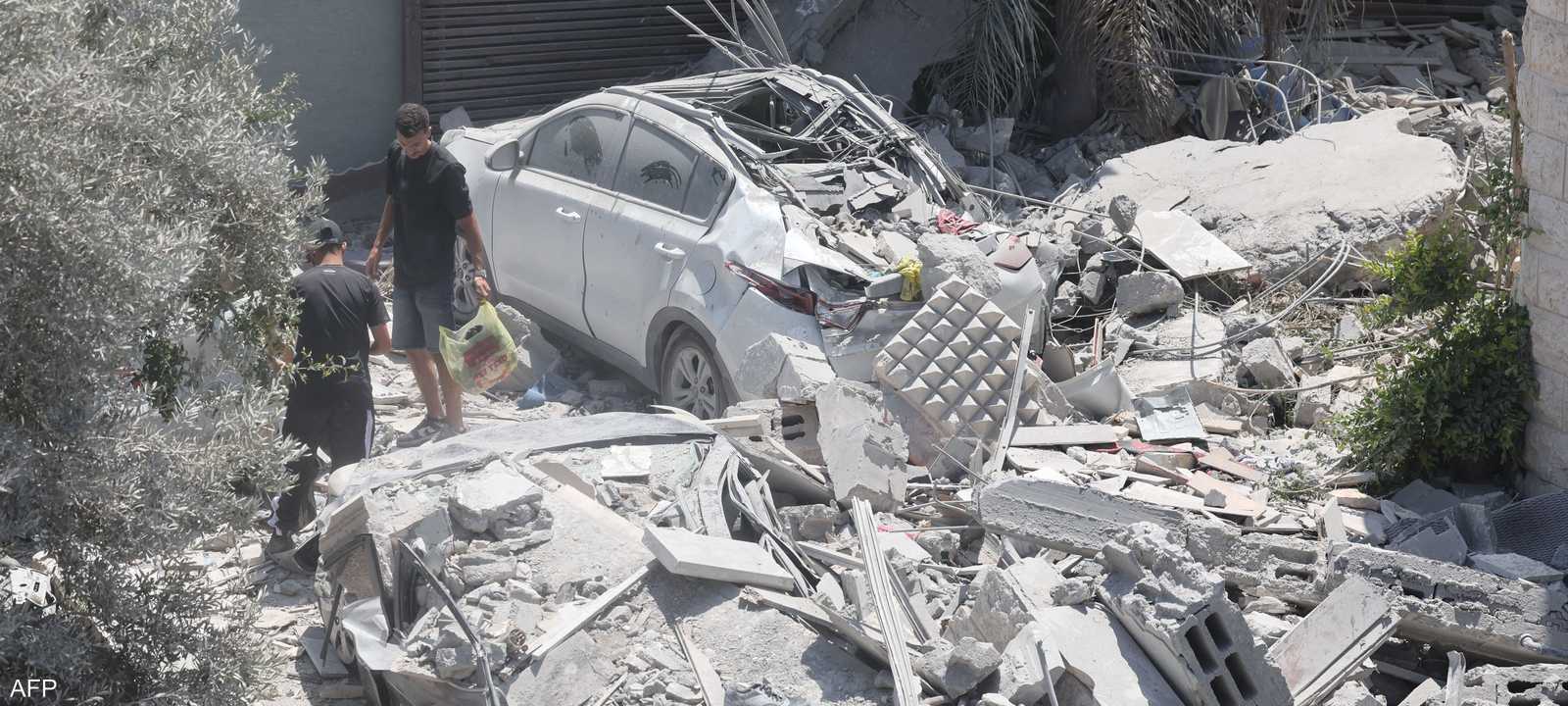 مبنى متضرر في مدينة بشمال إسرائيل