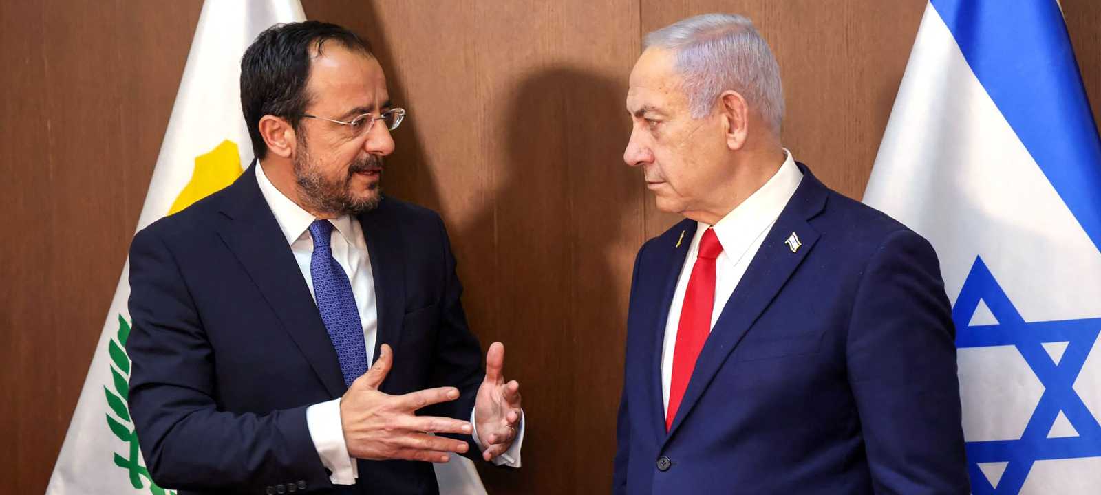 الرئيس القبرصي ورئيس الوزراء الإسرائيلي