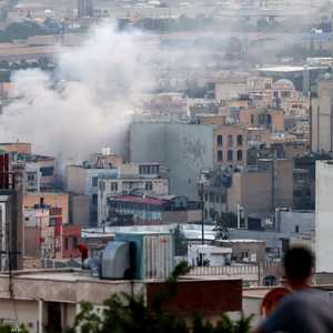 تصاعد الدخان من انفجار جنوب غرب طهران