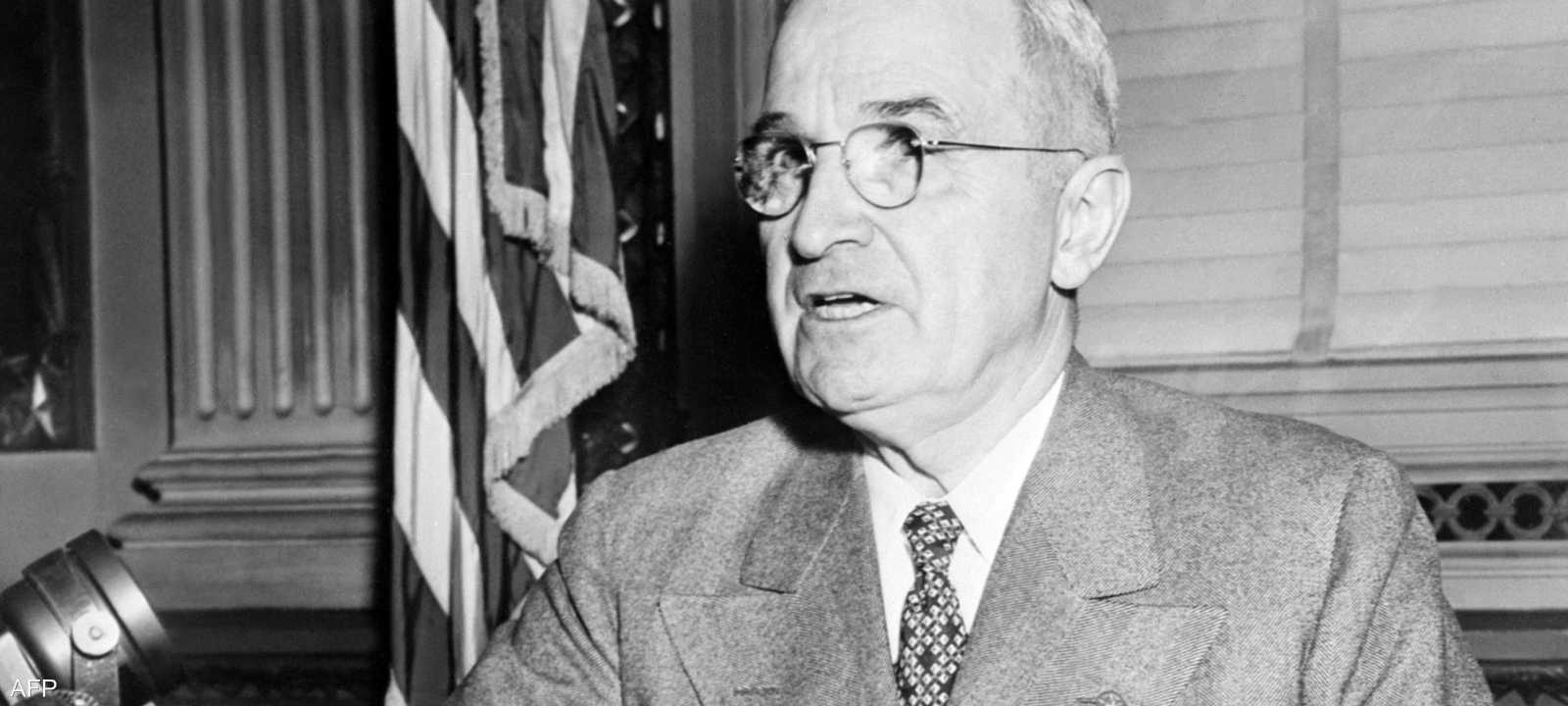 الرئيس الأميركي الأسبق هاري ترومان