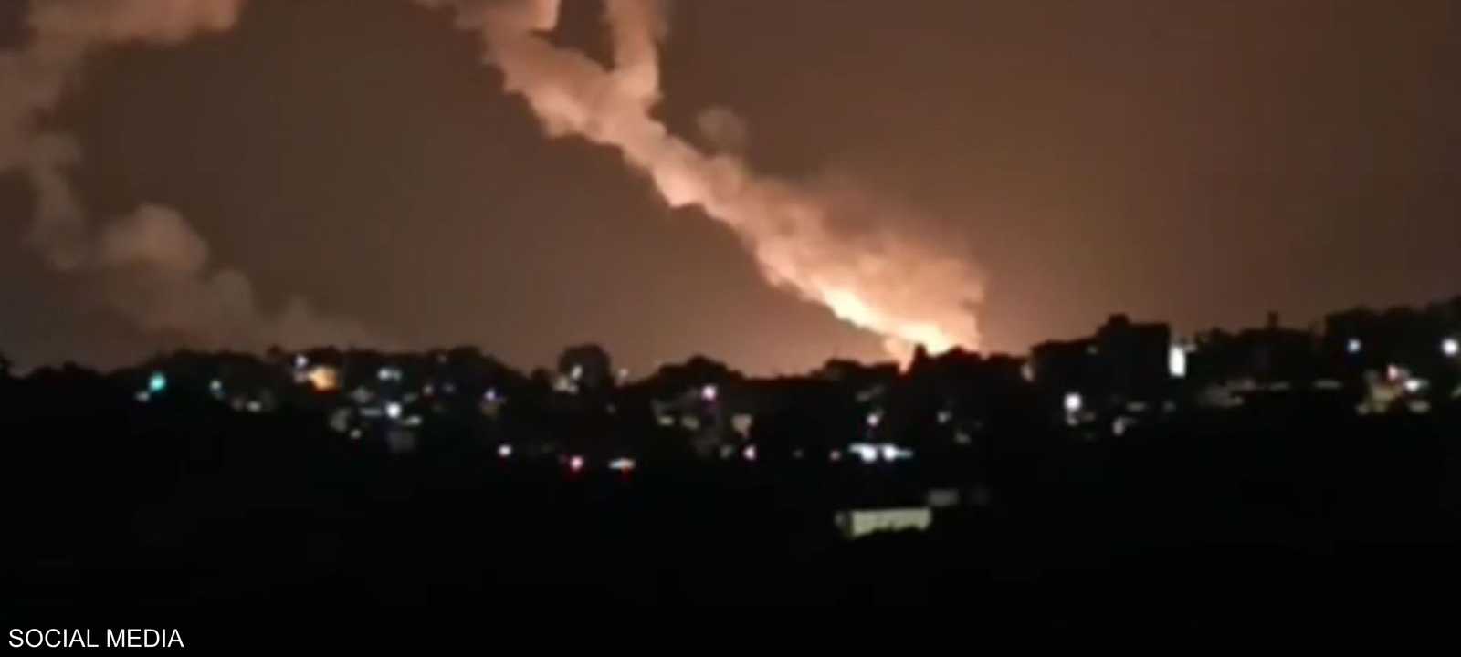 صورة متداولة لرشقة صاروخية إيرانية