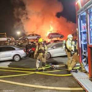 حرائق اندلعت في تل أبيب