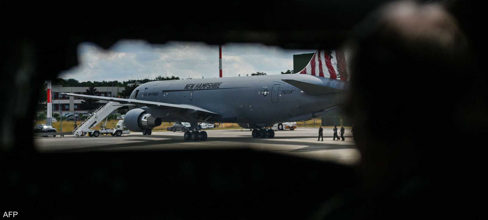 طائرة تزود بالوقود أميركية في قاعدة ألمانية