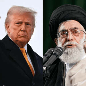 الرئيس الأميركي دونالد ترامب والمرشد الإيراني علي خامنئي