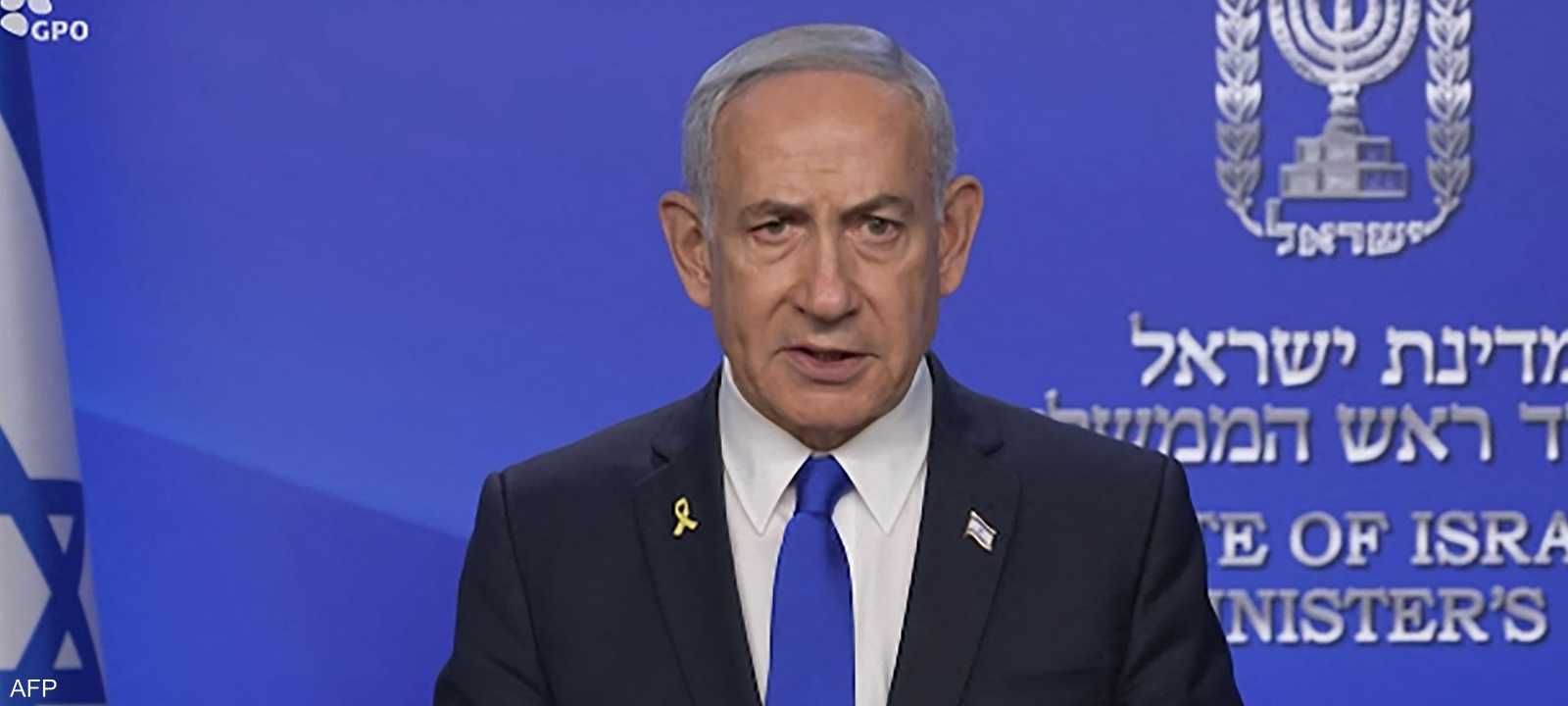 رئيس الوزراء الإسرائيلي بنيامين نتنياهو