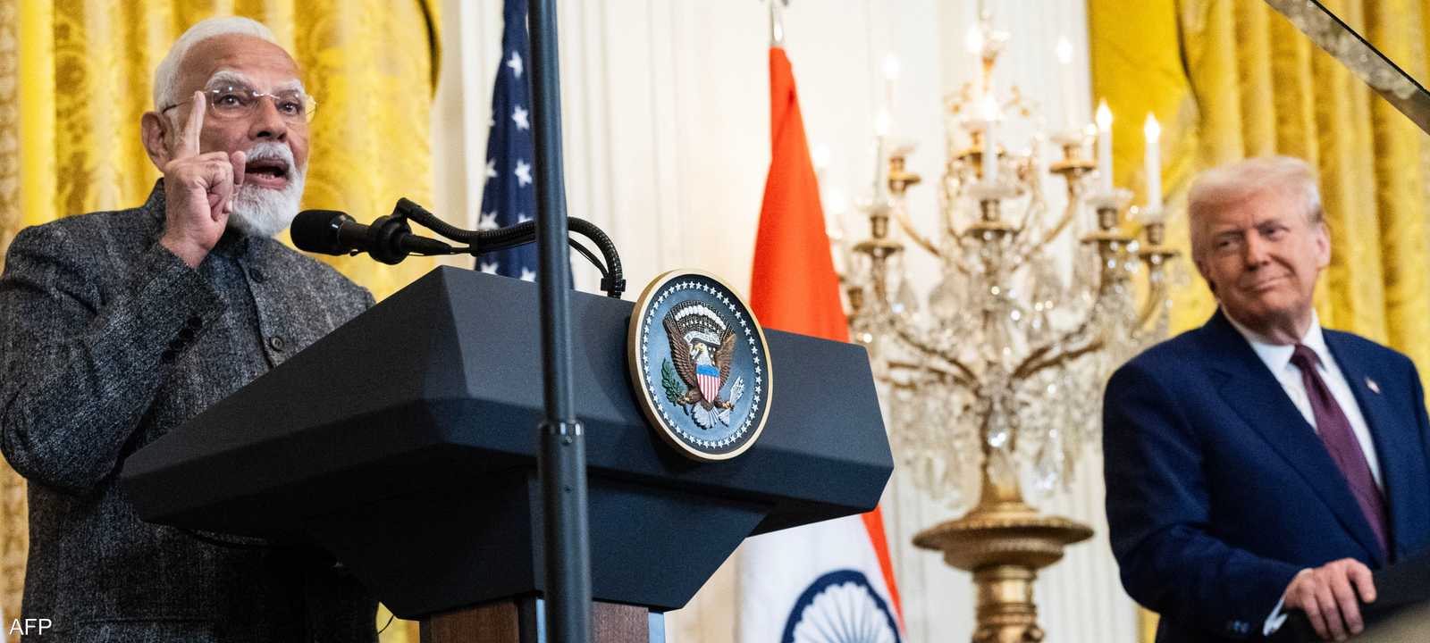 مودي وترامب - أرشيفية