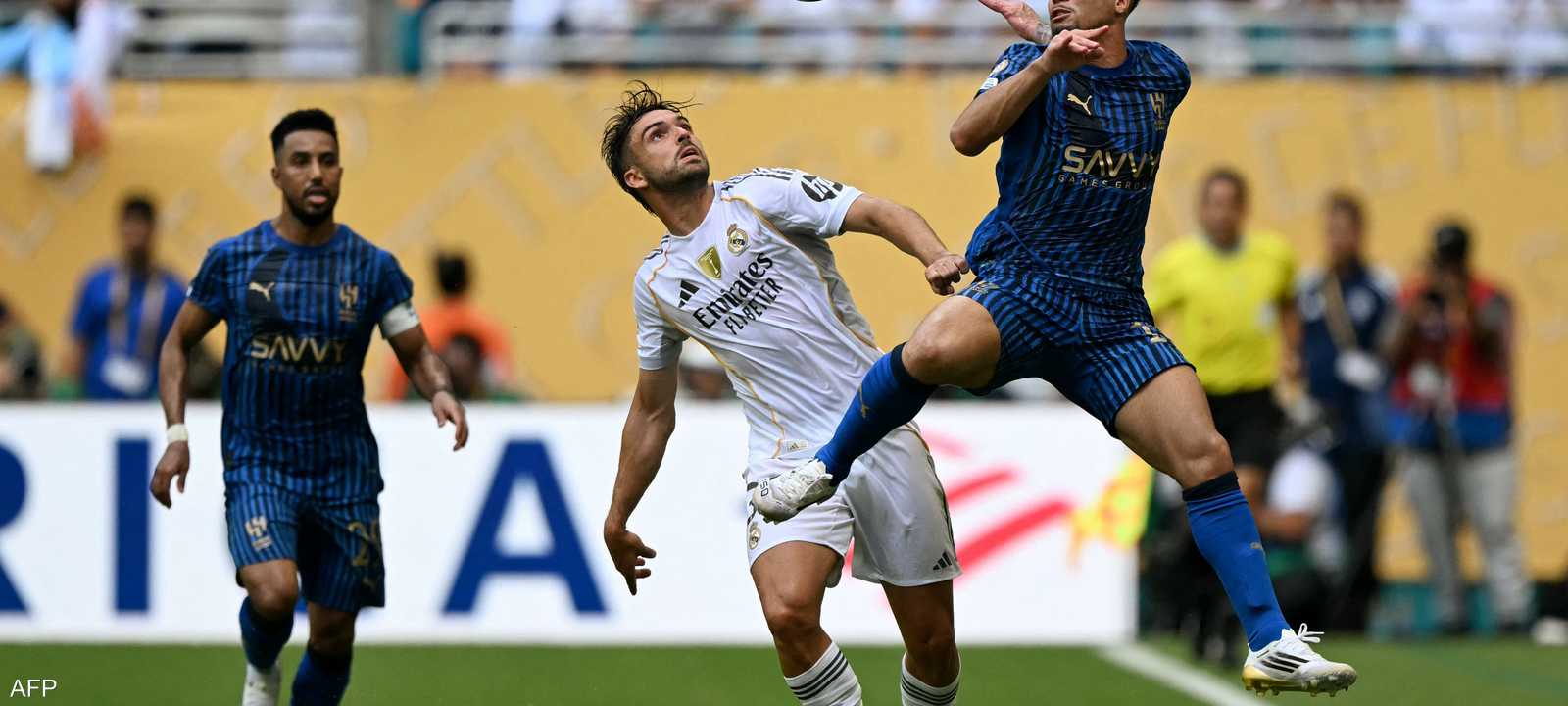 من المباراة بين الفريقين