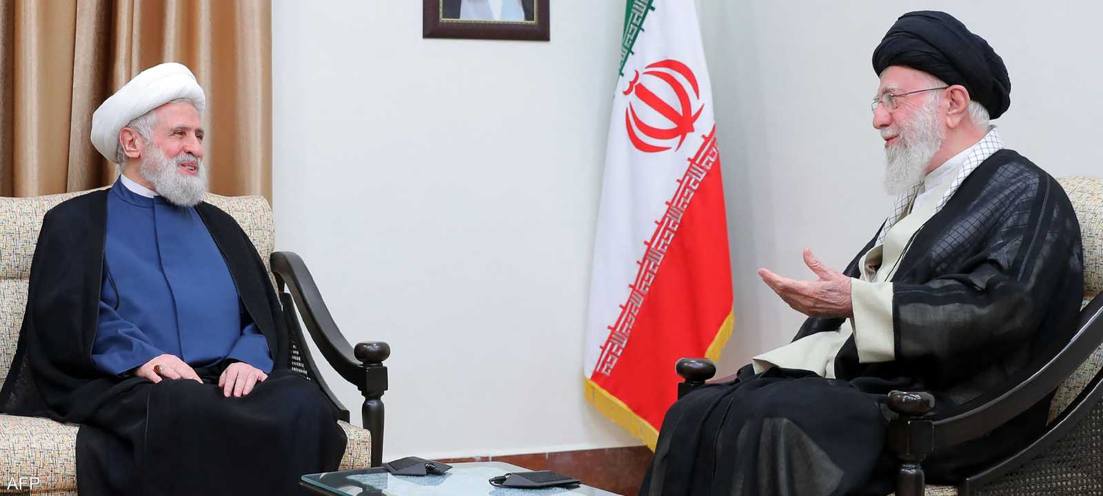 أرشيفية للمرشد الإيراني والأمين العام لحزب الله