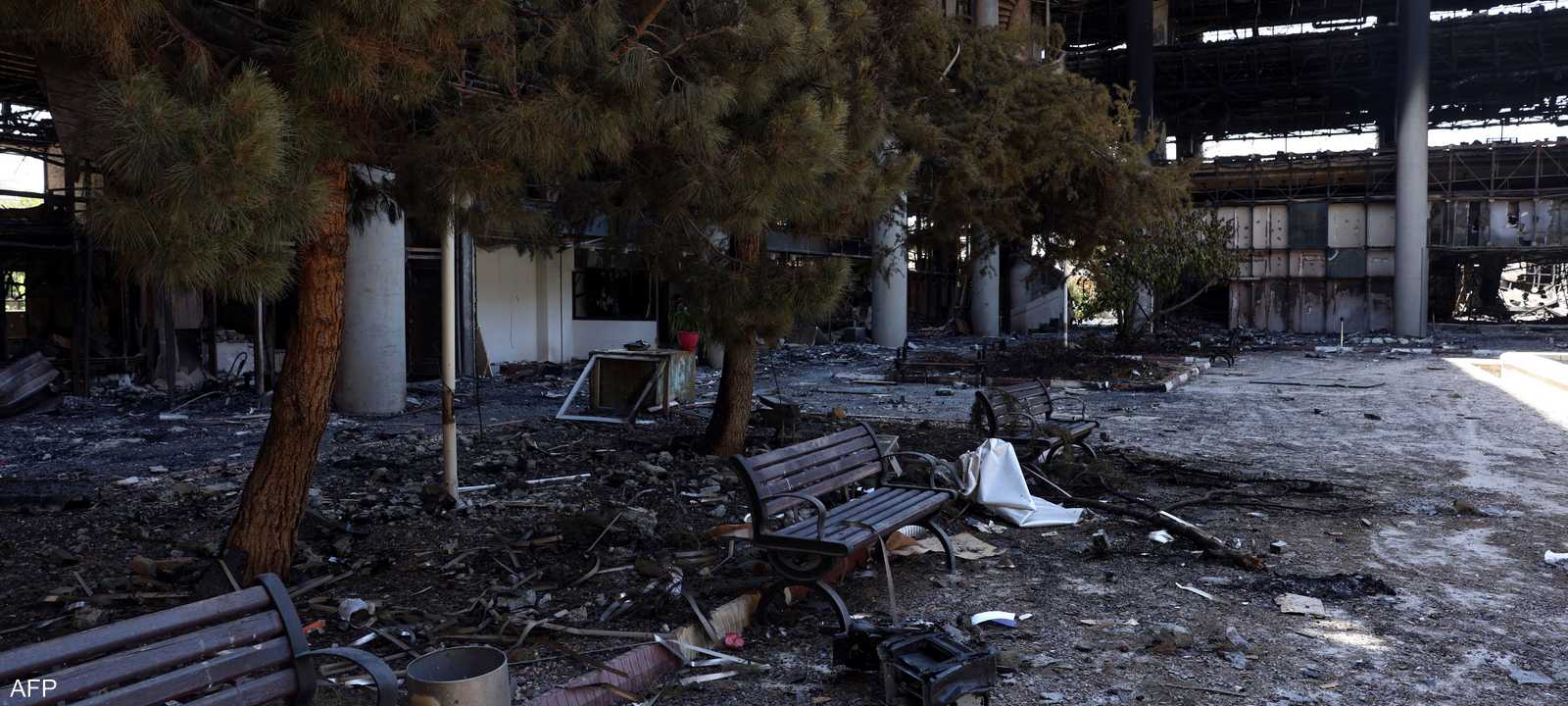 مخلفات ضربة إسرائيلية سابقة