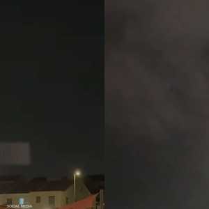 صورة متداولة للصاروخ الذي اعترضته إسرائيل