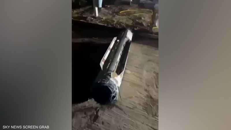 حطام صاروخ في الدوحة