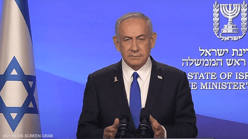 رئيس الوزراء الإسرائيلي بنيامين نتنياهو