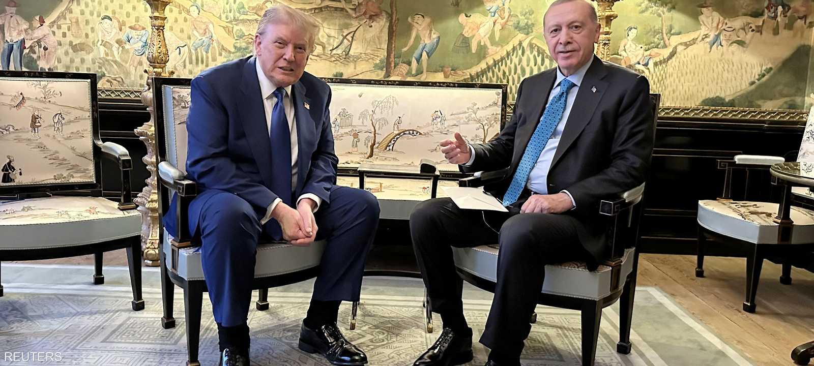 أردوغان وترامب التقيا في لاهاي