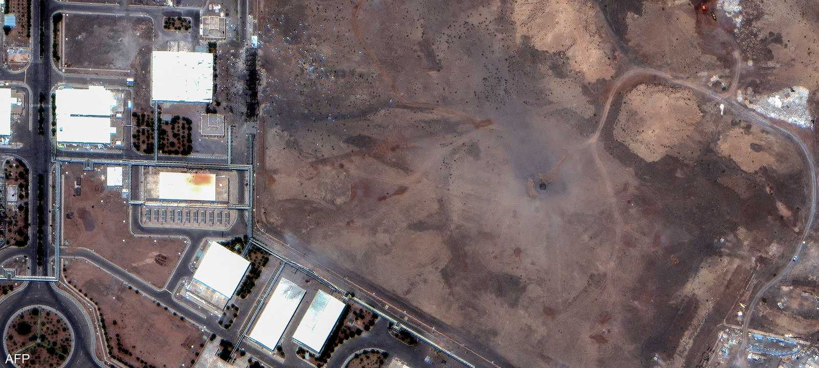 آثار الضربة الأميركية على منشأة نطنز