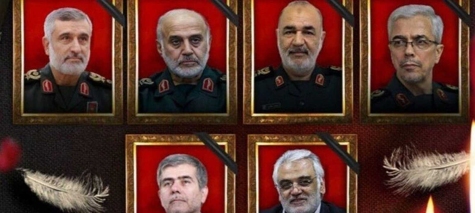 صورة قتلى النظام الإيراني الذين سيتم تشييعهم