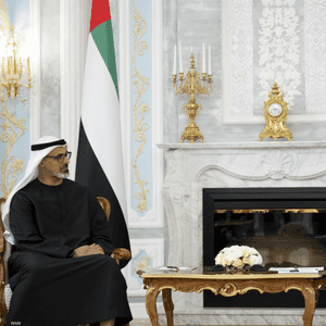 الشيخ خالد بن محمد بن زايد آل نهيان وفلاديمير بوتين