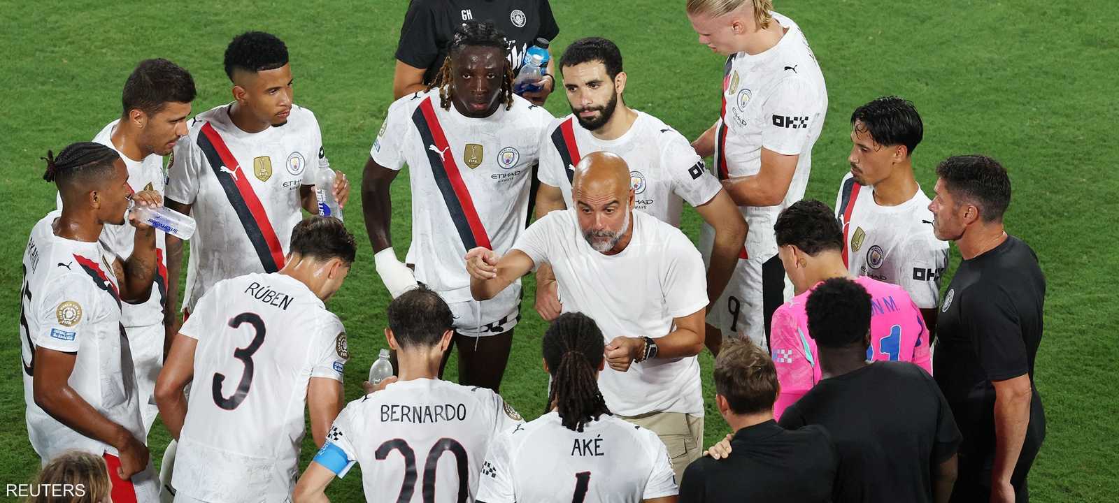 غوارديولا خلال اللقاء