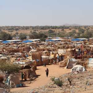 مخيم للاجئين السودانيين على الحدود مع تشاد