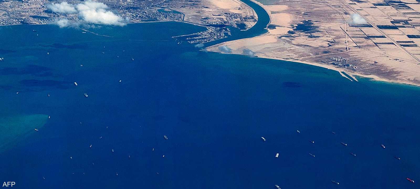 أرشيفية لصورة لخليج السويس من الجو