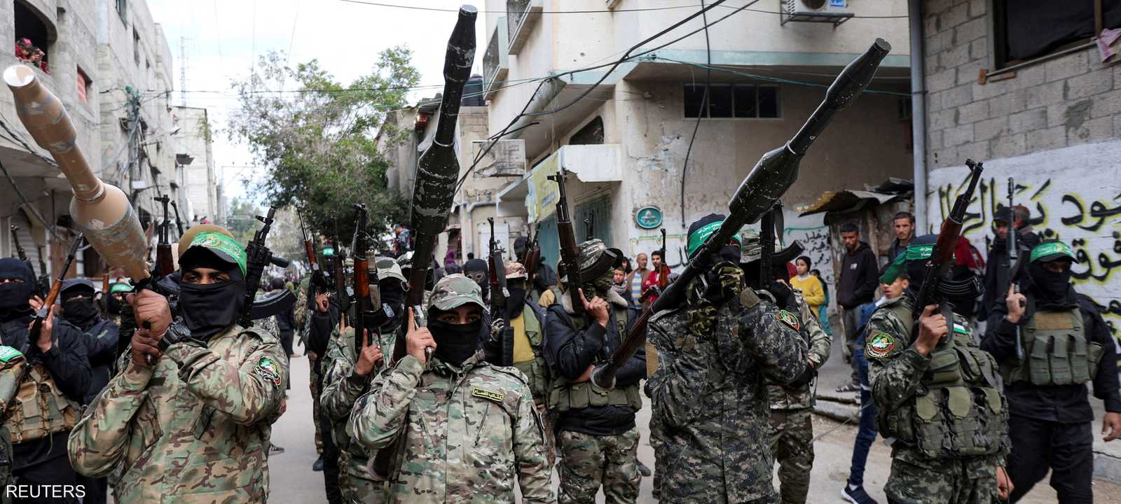 يواجه مقاتلو حماس مجموعات مسلحة تعمل ضدها في غزة.. أرشيفية
