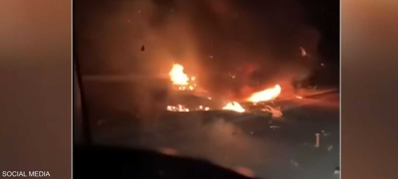 لحظة مصرع واحتراق سيارة لاعب ليفربول