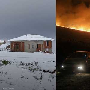 حرائق غابات في إزمير وثلوج تغطي طرابزون