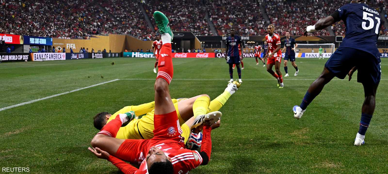 موسيالا تعرض لإصابة قوية بعد التحام مع دوناروما