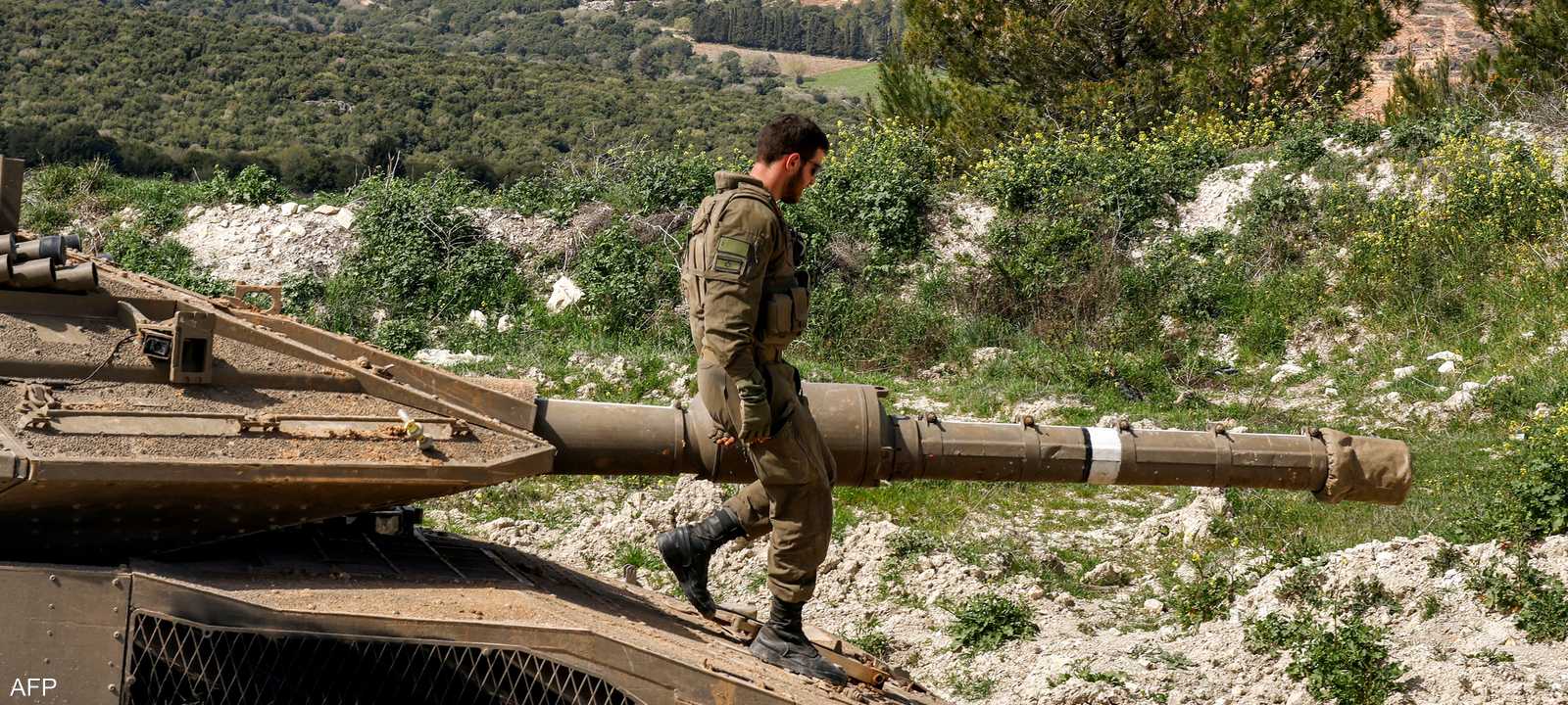 أرشيفية لجندي إسرائيلي على الحدود مع لبنان