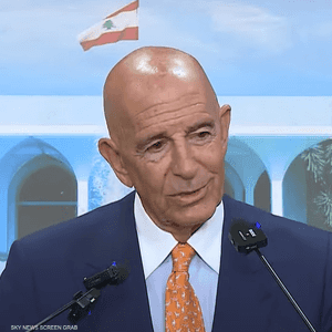 توم باراك: رد لبنان جاء "ضمن النطاق" الذي نحاول الوصول إليه