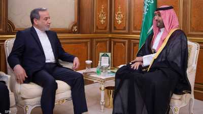 ولي العهد السعودي يلتقي وزير الخارجية الإيراني
