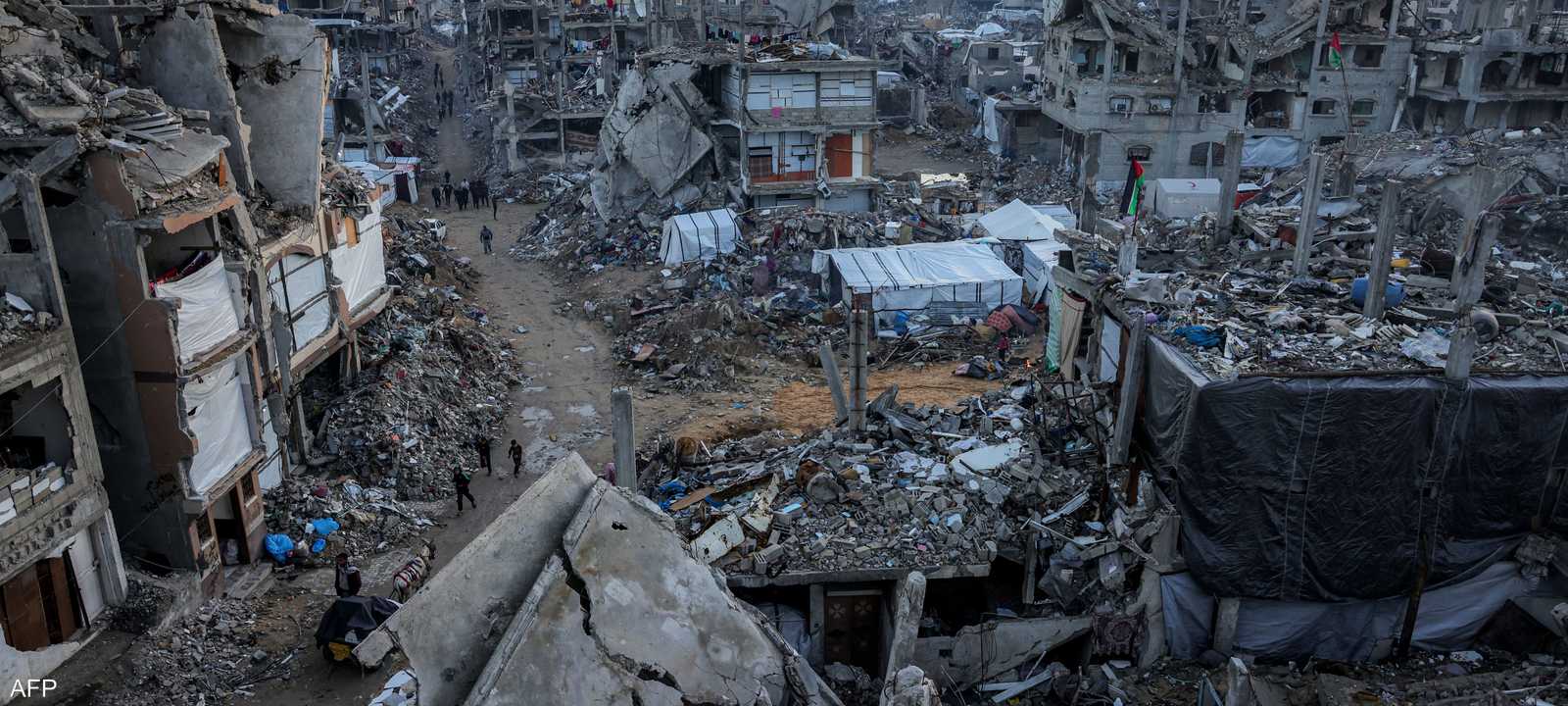 مبانٍ مدمرة في جباليا شمال قطاع غزة