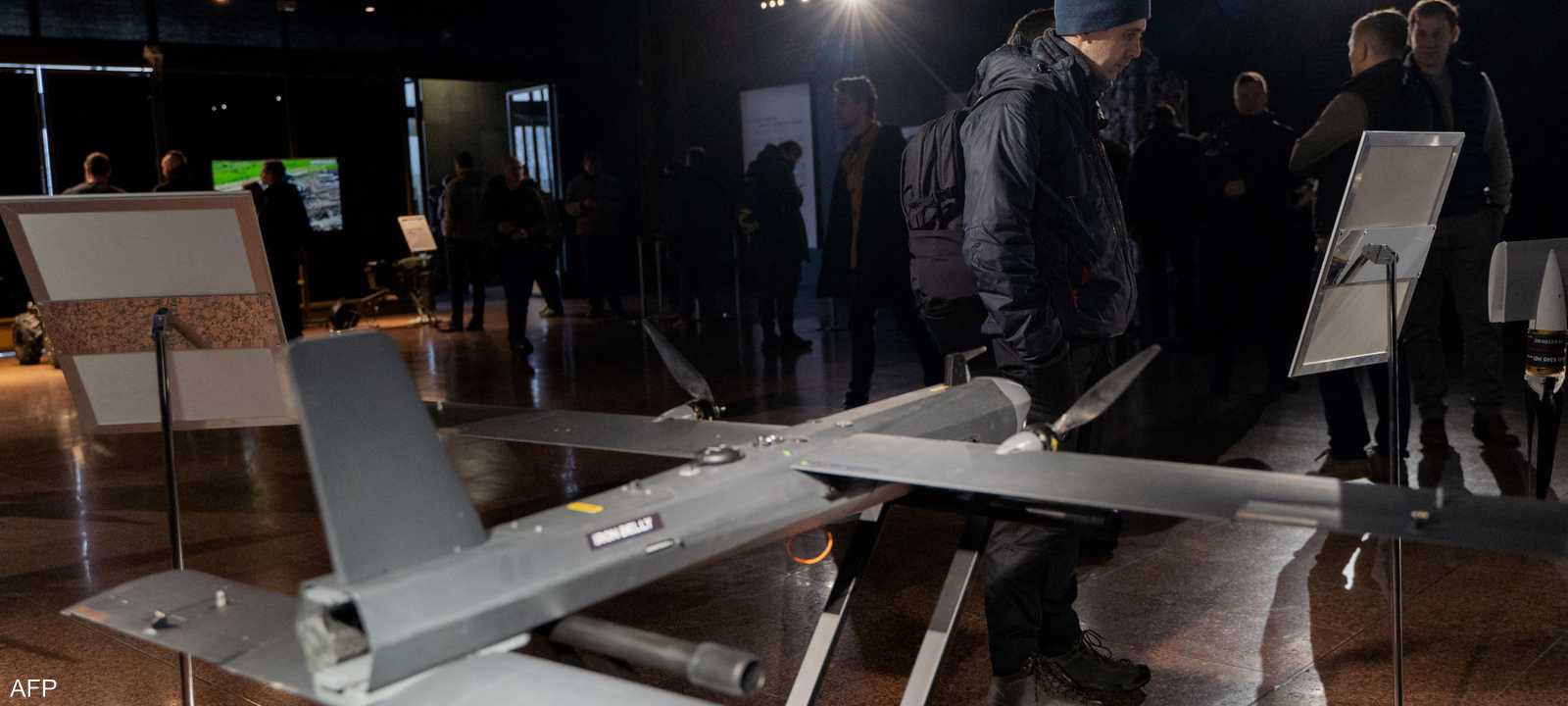 الطائرات الأوكرانية المسيرة في معرض بكييف