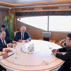 من لقاء الزعيم كيم ولافروف في كوريا الشمالية