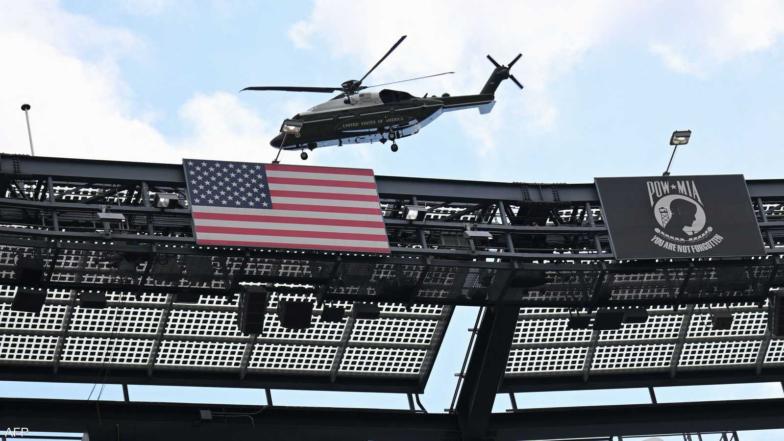 لحظة وصول ترامب