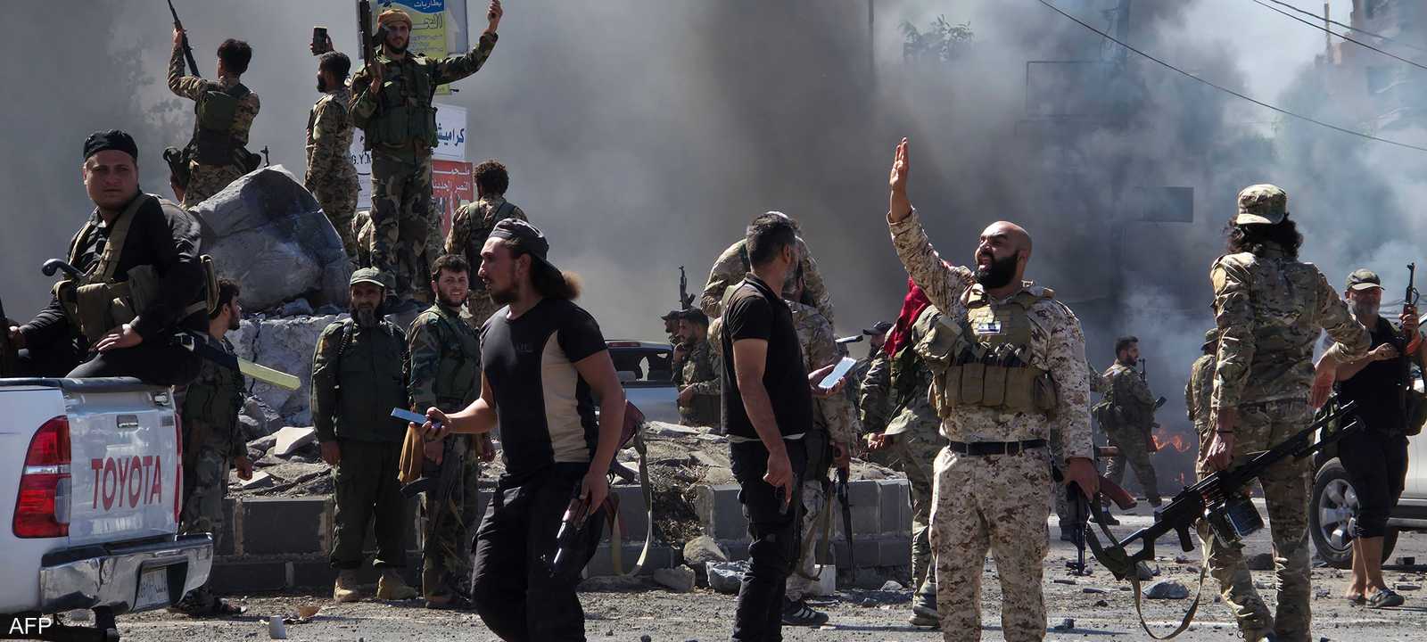 قوات من الأمن السوري في مدينة السويداء