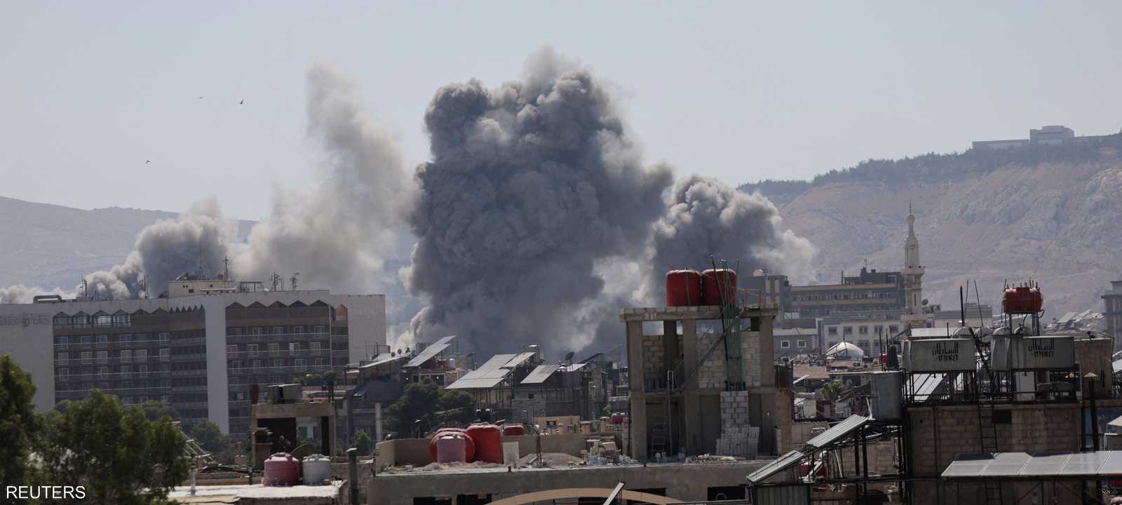 الجيش الإسرائيلي شن غارات مكثفة على دمشق