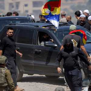 دروز عند الحدود مع سوريا في الجولان
